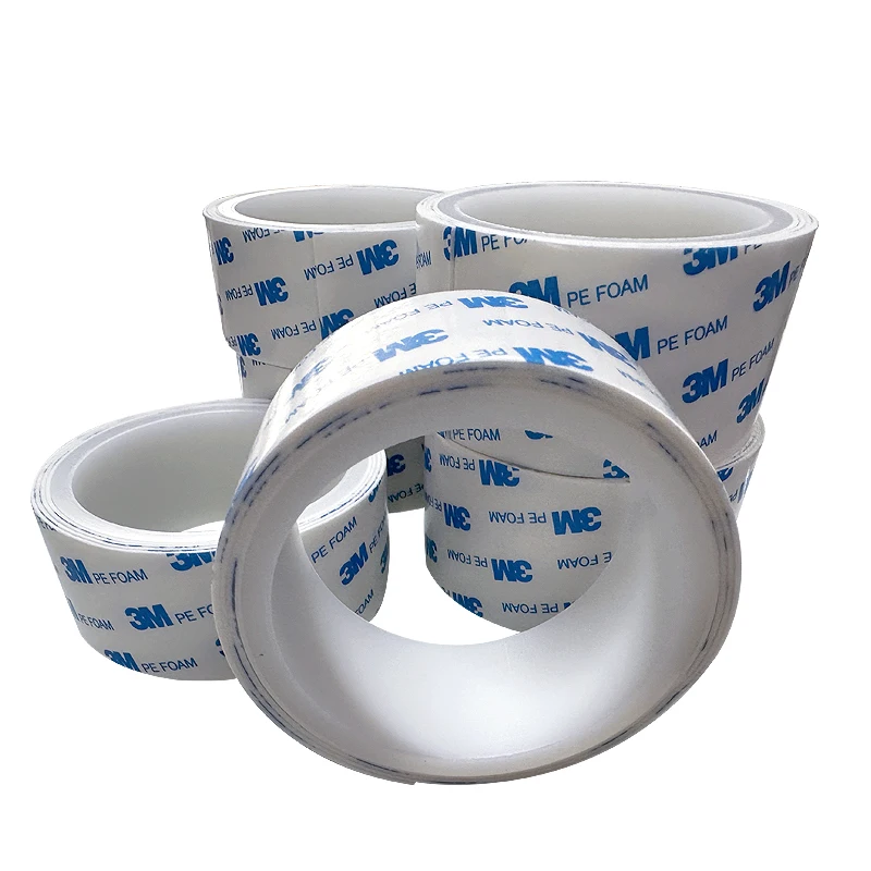 Dupla Face Cortando a Fita da Espuma do pe Vários Tamanhos 1600t Branco 40 mm x 1m Roll Dropshipping 3m