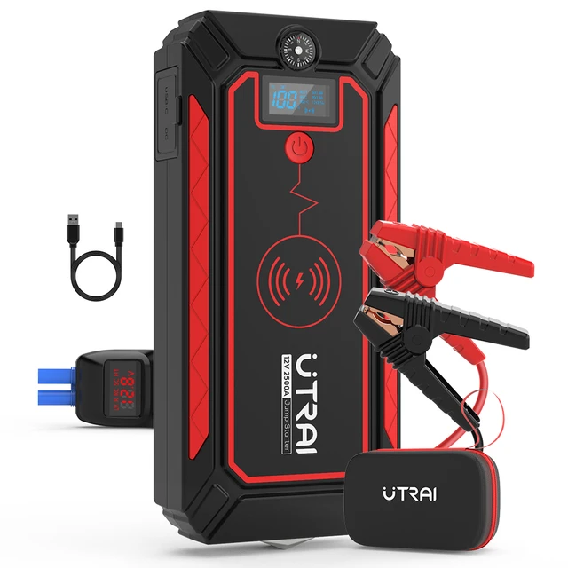 Utrai Car Jump Starter 2500A with Wireless Charge Power Bank