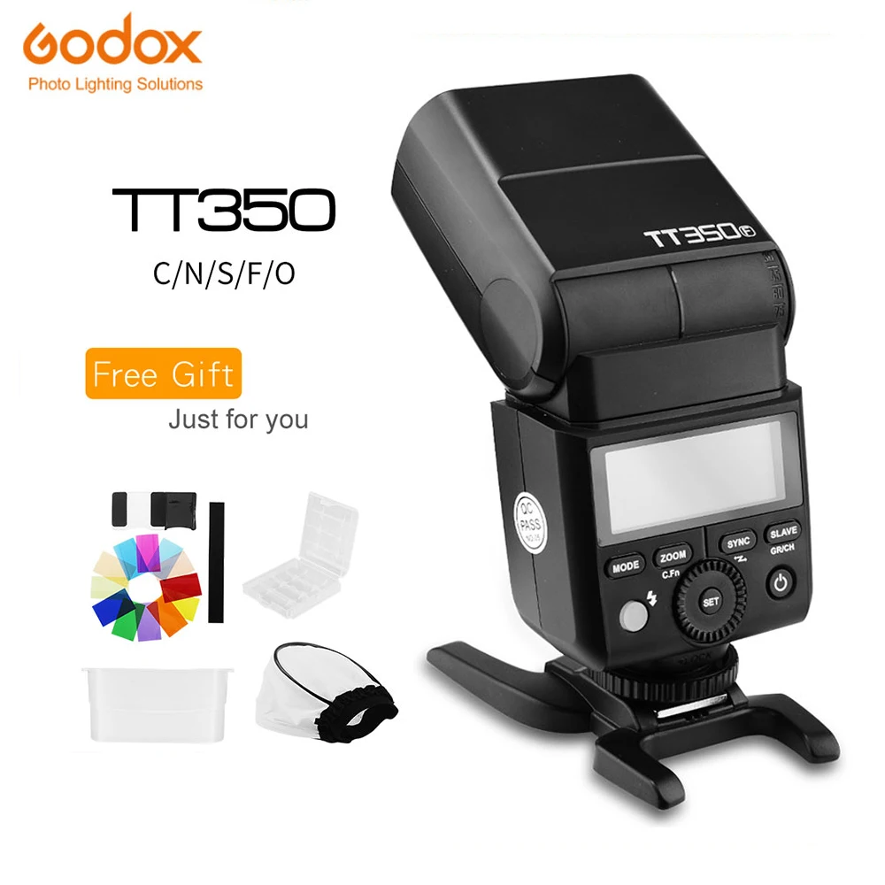 Godox Tt350C Tt350N Tt350S Tt350F Tt350F Tt350O Flash 2.4G Hss Ttl Wireless Speedlite Flash Per Sony Nikon Canon Olympus Fuji