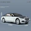 New 1:24 Simulation Benz Maybach S680 Alloy Car Model Sound And Light Pull Back Toy Car Die-Cast Boys Collection Decoration Gift 3