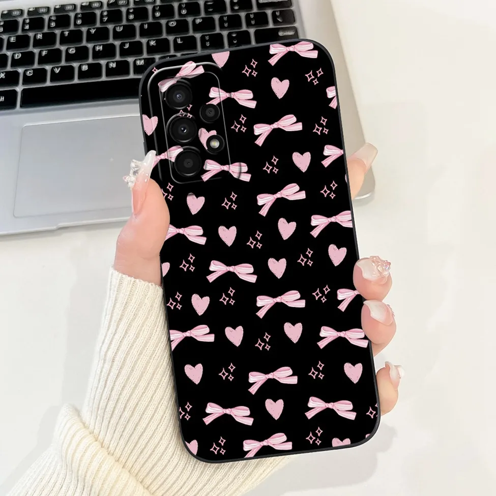 For Samsung A13 4G Case A135F Silicone Cute Fashion Butterfly Flower Love Painted Cover For Samsung A13 Galaxy A13 4G Phone Case