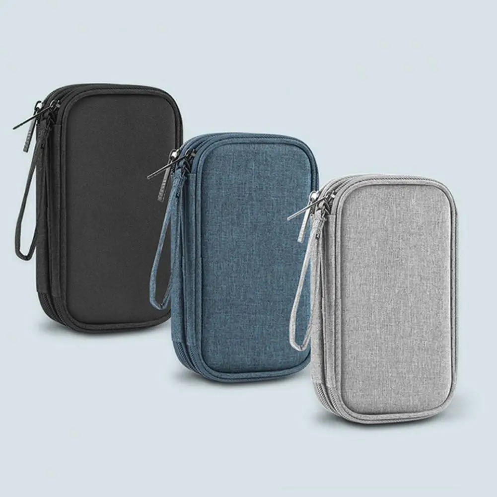 

Organizer Solid Color USB Gadgets Wires Charger Storage Bag for Home