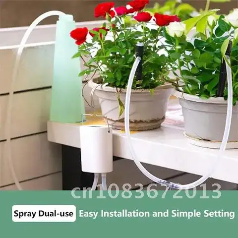 

Timer System Automatic Watering Pump Controller 8/4/2 Head Pump Indoor Flowers Plants Home Sprinkler Drip Irrigation Device