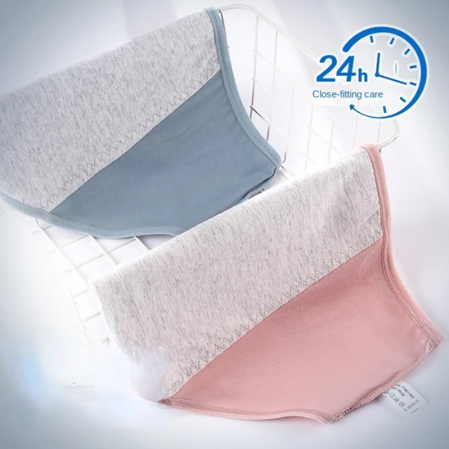 3PCS/set Women's menstrual briefs large flow postpartum water absorption leakproof briefs women's pure cotton menstrual briefs 2