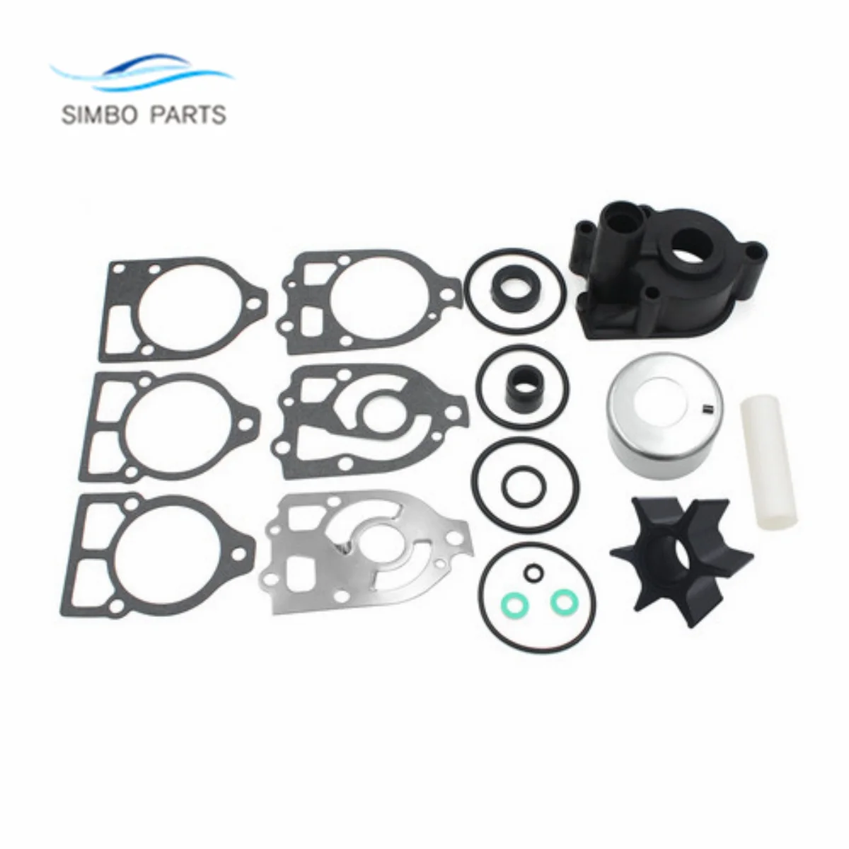 

46-96148A5 Water Pump Impeller Kit For Mercury 65-225 HP 4 6 Cyl And XR4HP Models Outboards Motor 46-96148A8 46-78400A2 18-3517