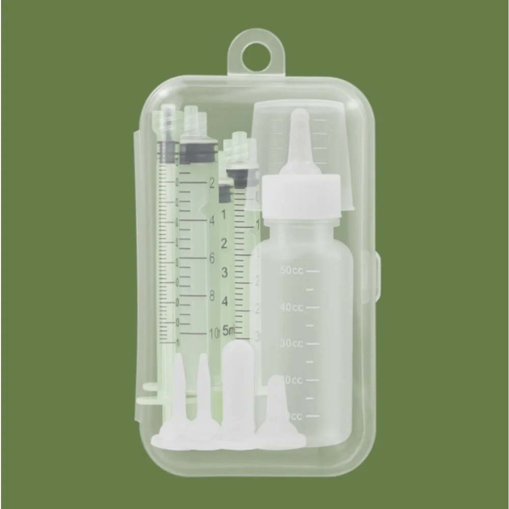 Pet Feeding Device Set Cat Dog Care Bottle Syringe Suit Newborn Kitten Feed Device with Feeding Bottle Puppy Medication Device
