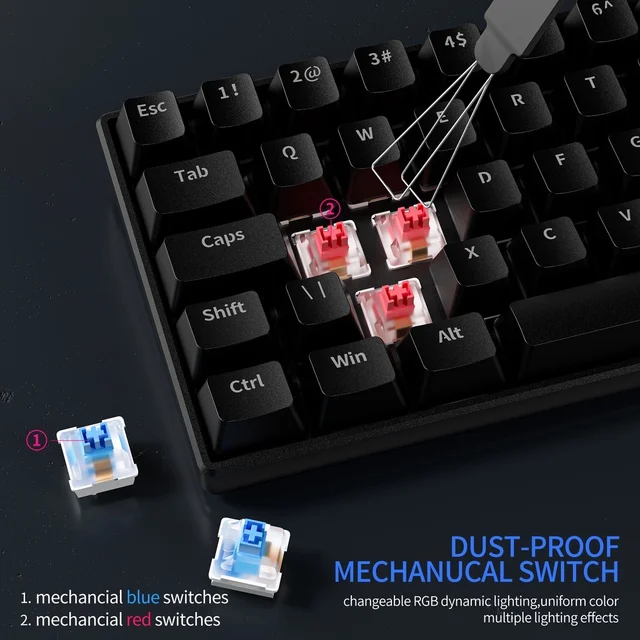 Mechanical Keyboard 63 Key