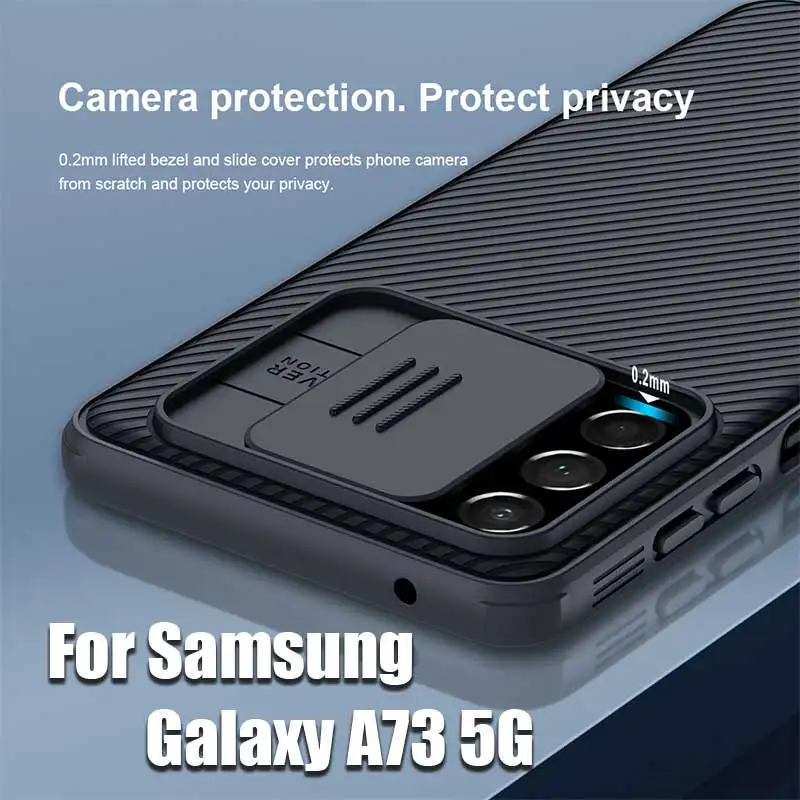 For Samsung Galaxy A73 5G Case Nillkin Camshield Pro Slide Lens Camera Protection Back Cover For Samsung Galaxy A73 A 73 Shell