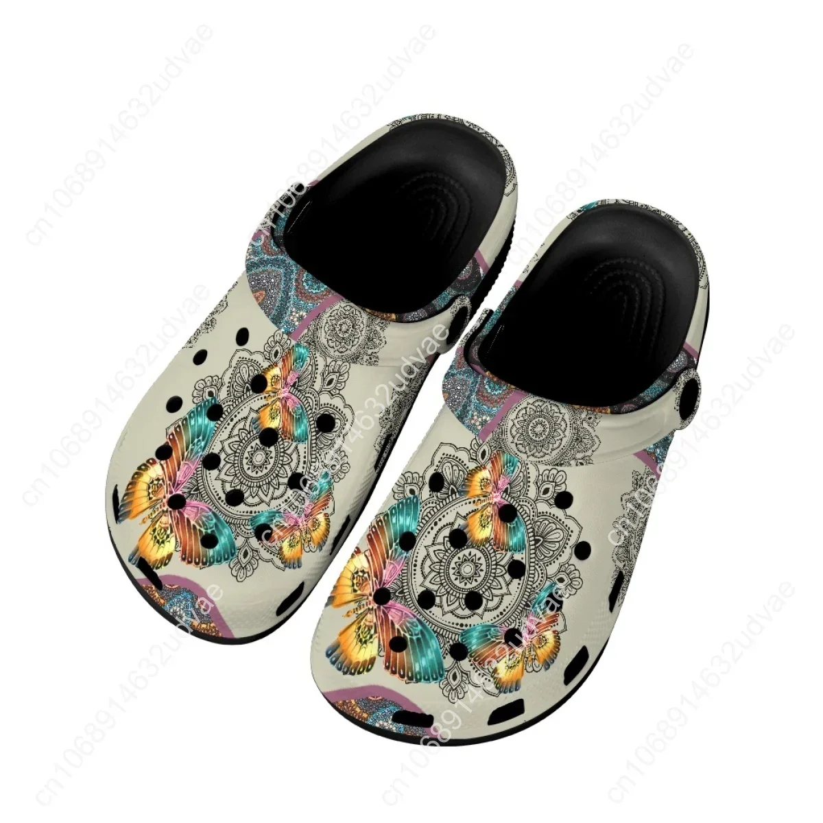Mandala Designer Casual Garden Flat Shoes Breathable Non-slip Indoor Slippers Summer Comfortable Home Couple Sandals Chinelos