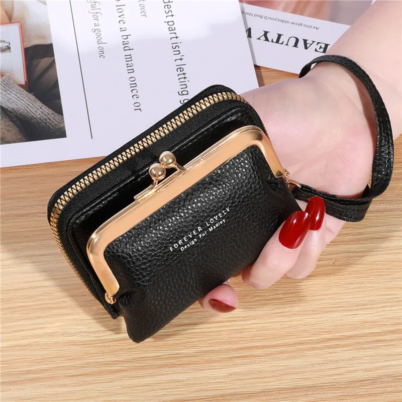 

Women's Wallet Short Coin Purse Fashion Wallets For Woman Card Holder Small Ladies Wallet Female Zipper Mini Clutch For Girl