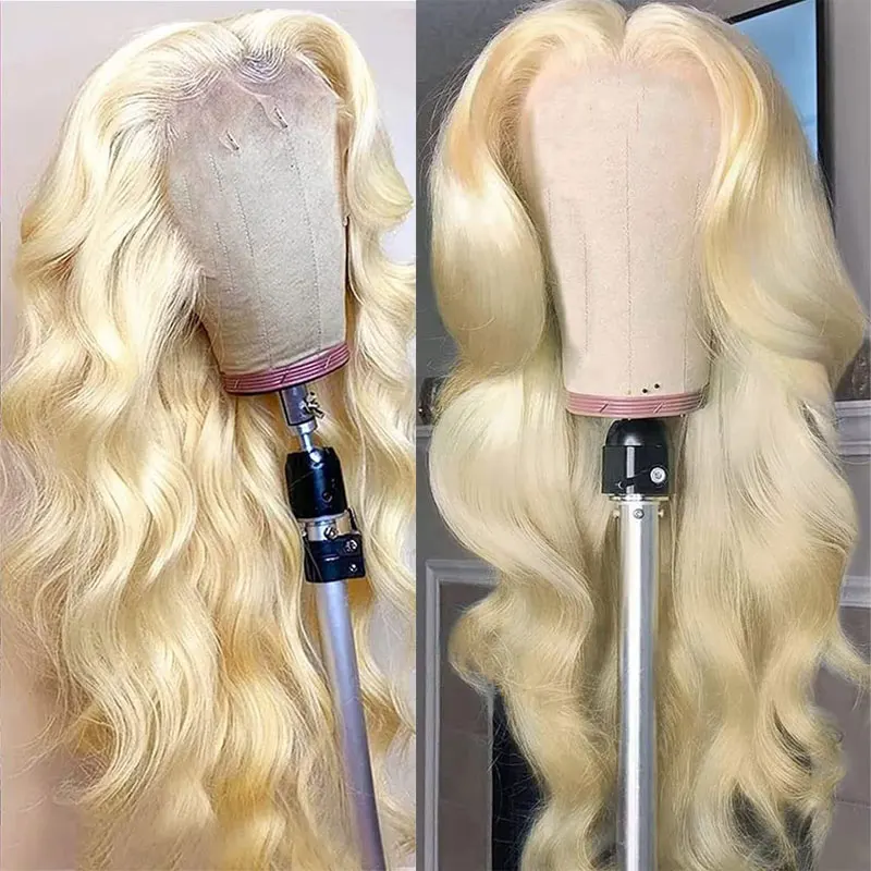 

Blonde Loose Water Wave Synthetic Hair 13X4 Lace Front Wigs Glueless High Quality Heat Resistant Fiber Hair For Black Women Wigs