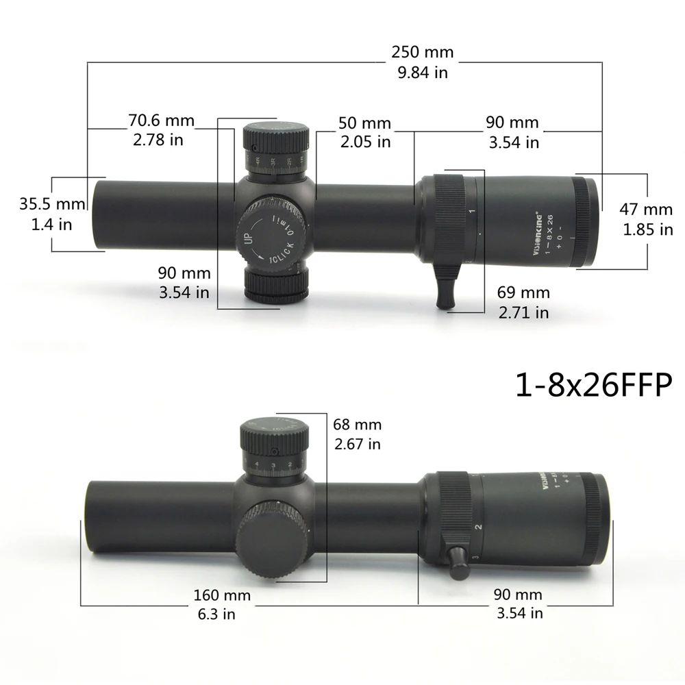 vision king 1-8×26 FFPスコープ Amazon.co.jp: Visionking ライフルスコープ1-8X26 FFP照射狙撃