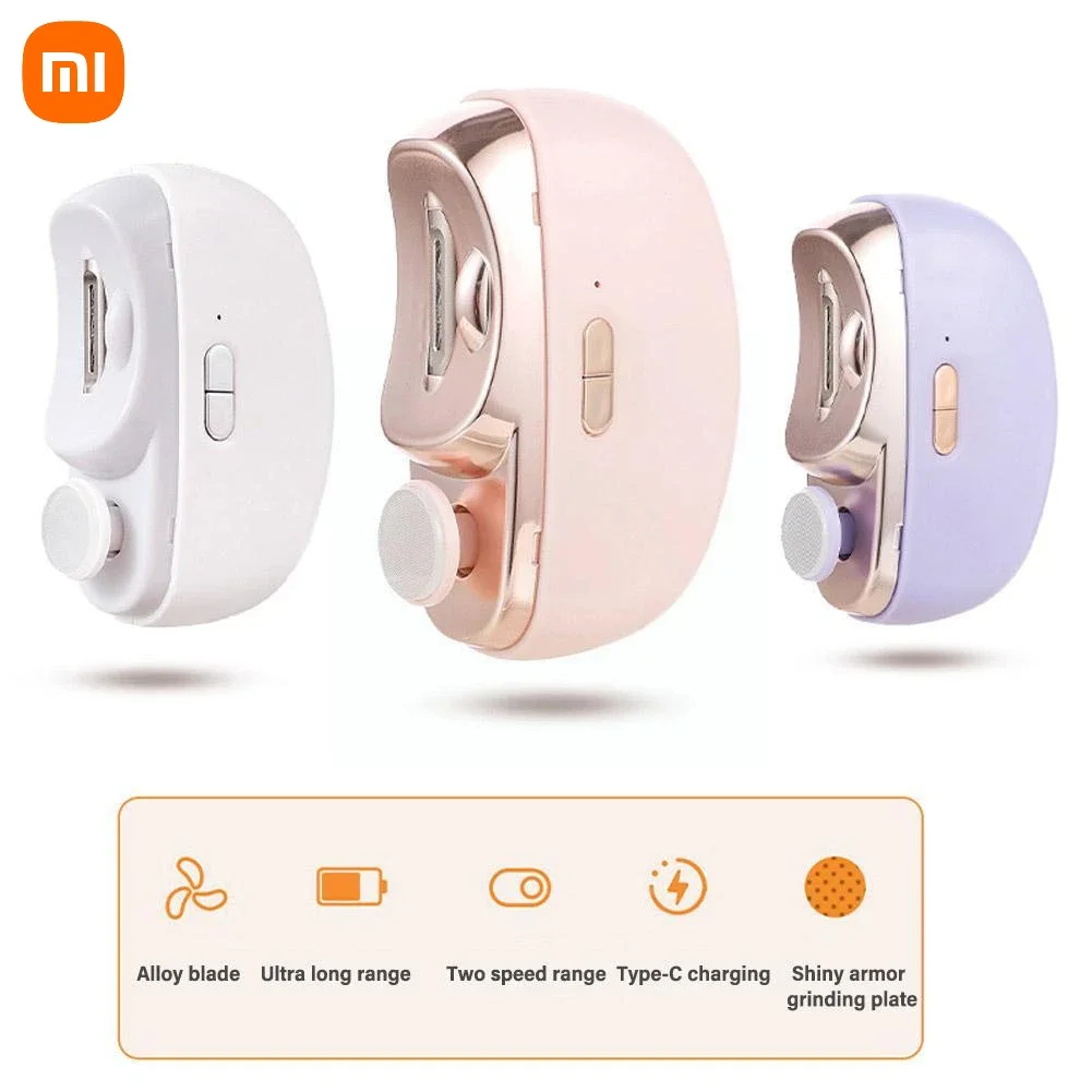 

Xiaomi Mijia Electric Automatic Nail Clipper Pedicure Tools with Light Trimmer Nail Cutter Manicure for Baby Adult Care Scissors