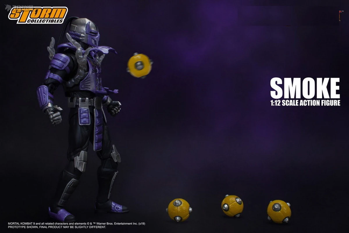Smoke Storm Mortal Kombat Figures Storm Collectibles 1/12 Smoke