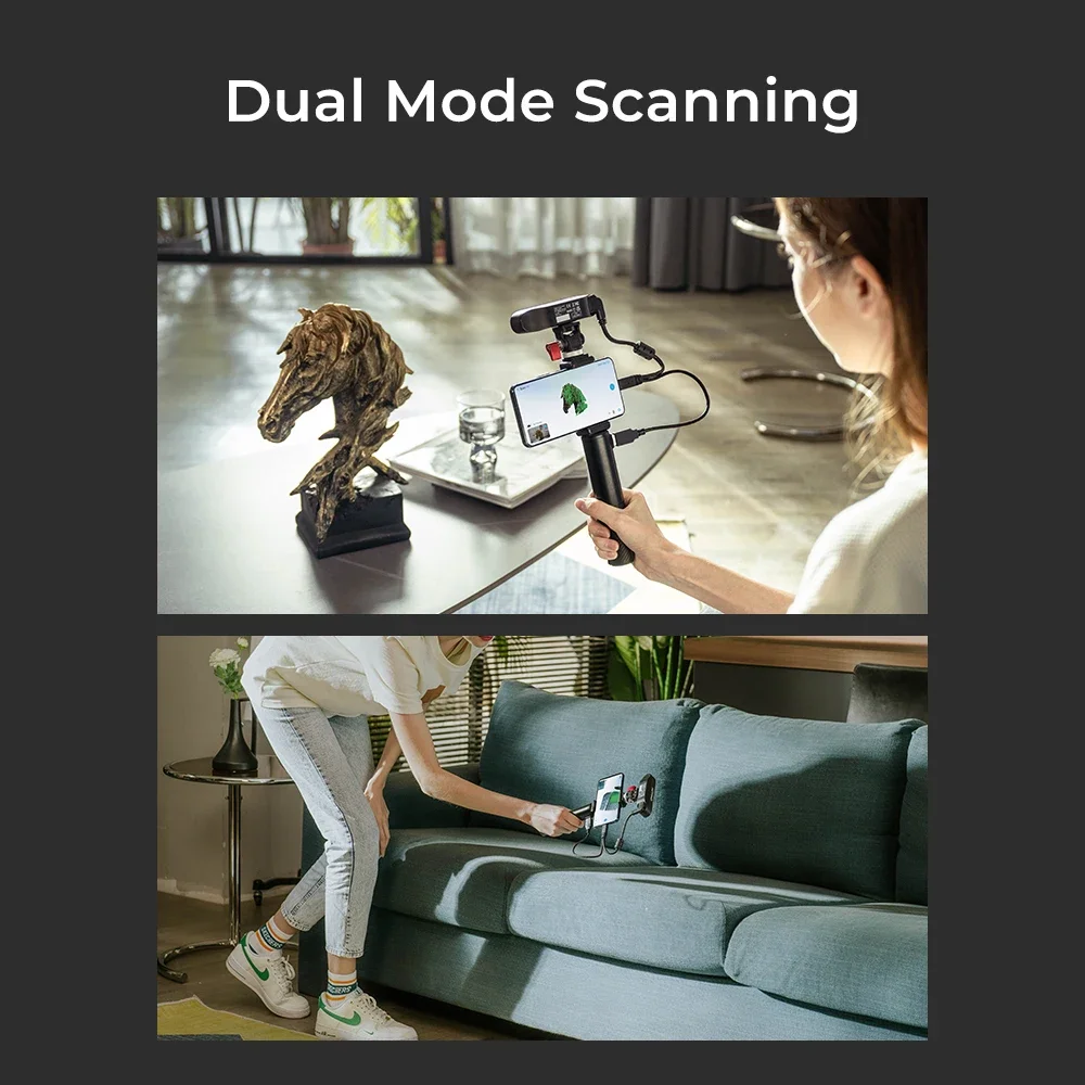 3D Scanner Creality CR-Scan Ferret 3D Scanner Handheld 30fps Scan Speed Dual Mode Scanning 105g Asic Chipset High-accuracy Mode