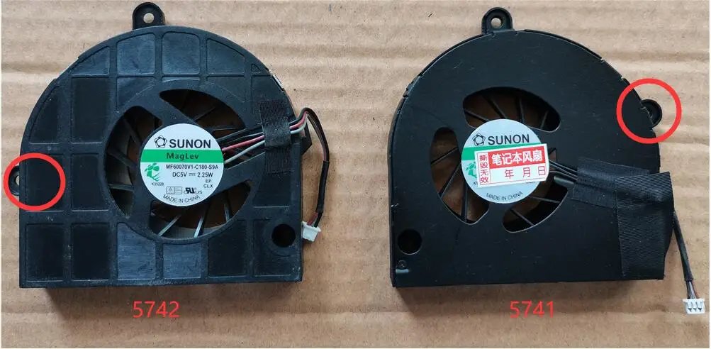 

Original CPU Cooler Fan For Acer Aspire 5740 5741 5742 5742G 5551 5552 5552G 5251 5252 TM5740G TM5741 TM5742G DELTA KSB06105HA
