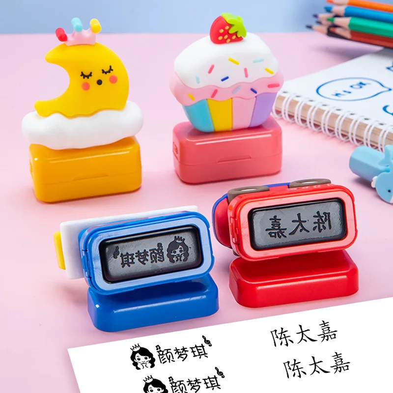 Name Stamp Clothing for Student Clothes Chapter School Uniform Cartoon Pattern Style Waterproof Wash not Faded Stamp