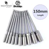 Professional 1/4" Hex Socket Set with 150mm Length Deepen Nut Driver Drill Bit 5.5-19mm Impact Socket Adapter for Power Tools