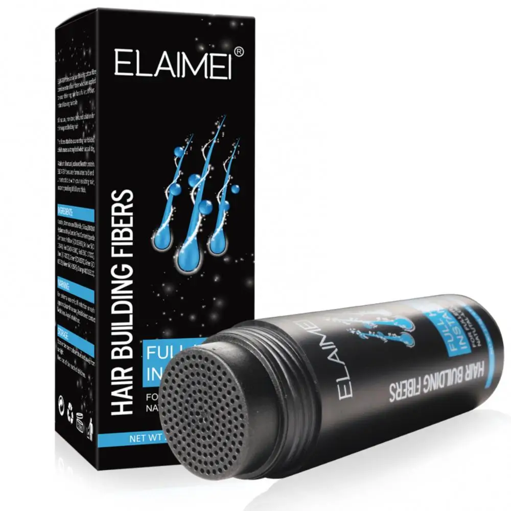ELAIMEI 27.5g Hair Growth Fiber Keratin Thickening Spray Building Fibers Loss Products Instant Wig Regrowth Powders