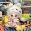 Baby Clothes Cotton Doll 20cm Plush Doll Strawberry Rabbit Clothes Interchangeable Baby Clothes Set Skirt Birthday Gift 3
