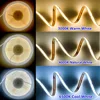 12V 24V COB LED Strip Ultra Thin 8MM Tape Light With DC Plug/ 2pin Wire Dimmable Linear Lighting High Density Lamp decoration 2