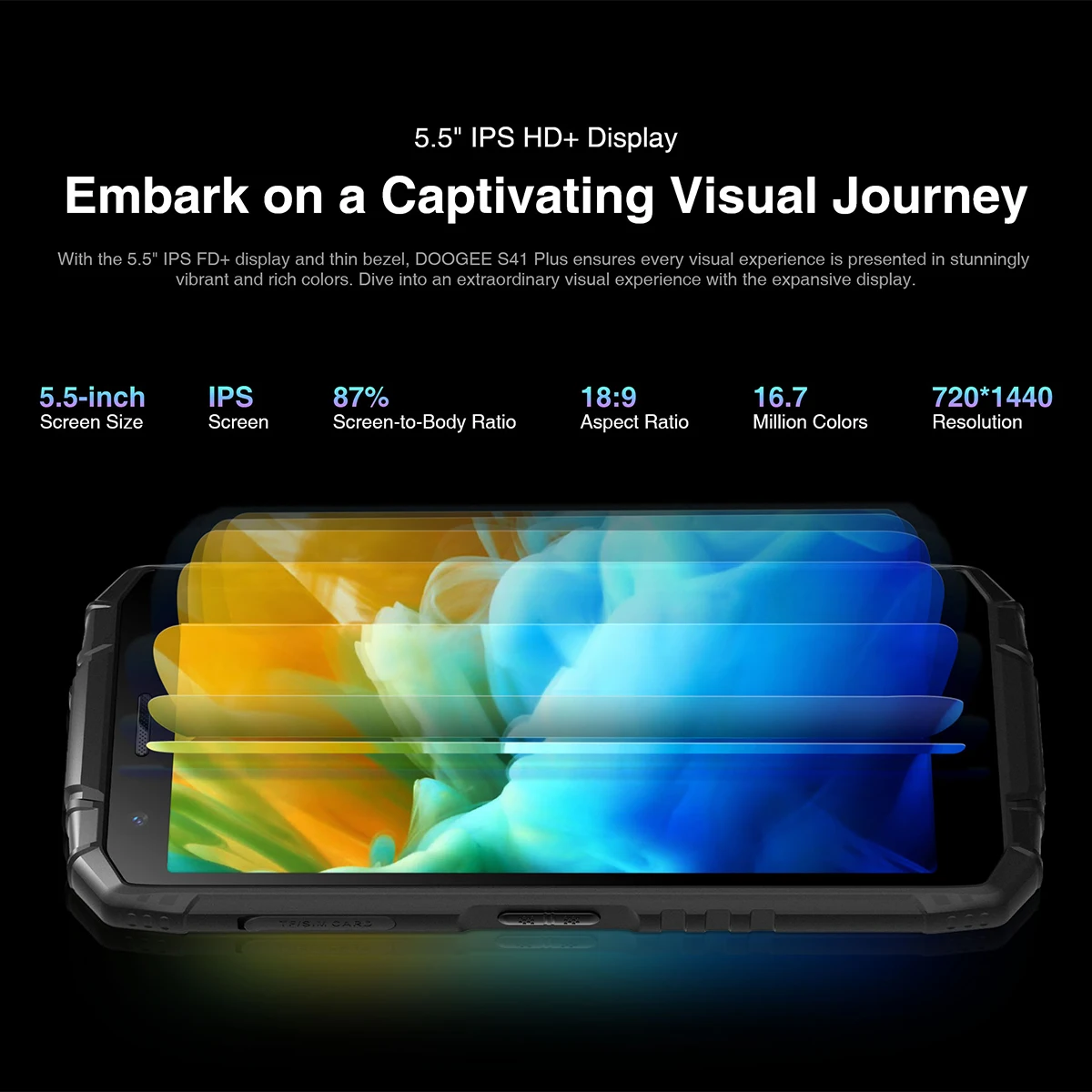 DOOGEE S41 PLUS Rugged Smartphone 5.5