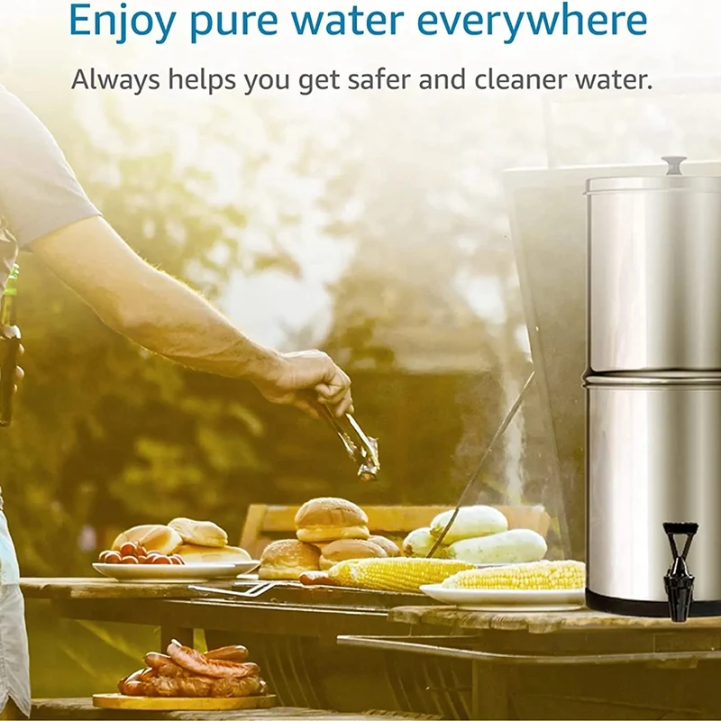 Accessories For 2 BB9-2 And 2 Fluoride Water Filter PF-2 Compatible With Black Berkey Gravity Water Filtering System