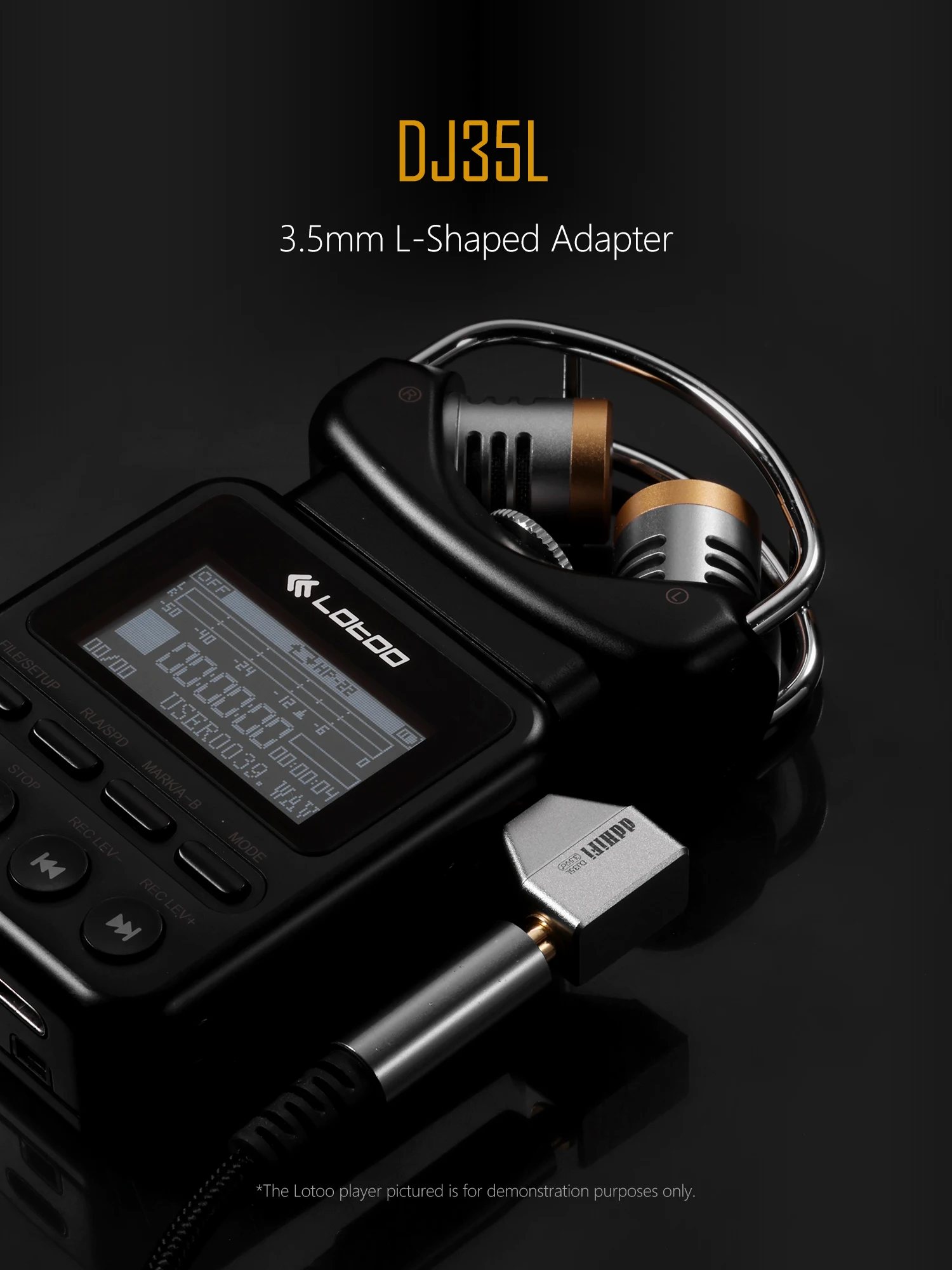 DDHIFI DJ35L Kompakter 3,5-mm-L-förmiger Adapter mit versilberter OCC-Verkabelung und optimiertem kompaktem Design – Detail 1