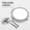 8 inch Wall Mounted Makeup Mirror 5/7/10X Magnifying Double Side Folding Arm Extend USB Charging Bathroom Smart Cosmetic Mirrors 5