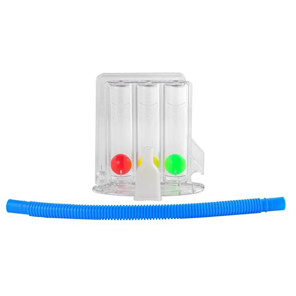 Breathing Exerciser Breathing Trainer 3 Balls Washable Lung Function Breathing Exerciser Soft Durable Lightweight Portable for Rehabilitation Prop