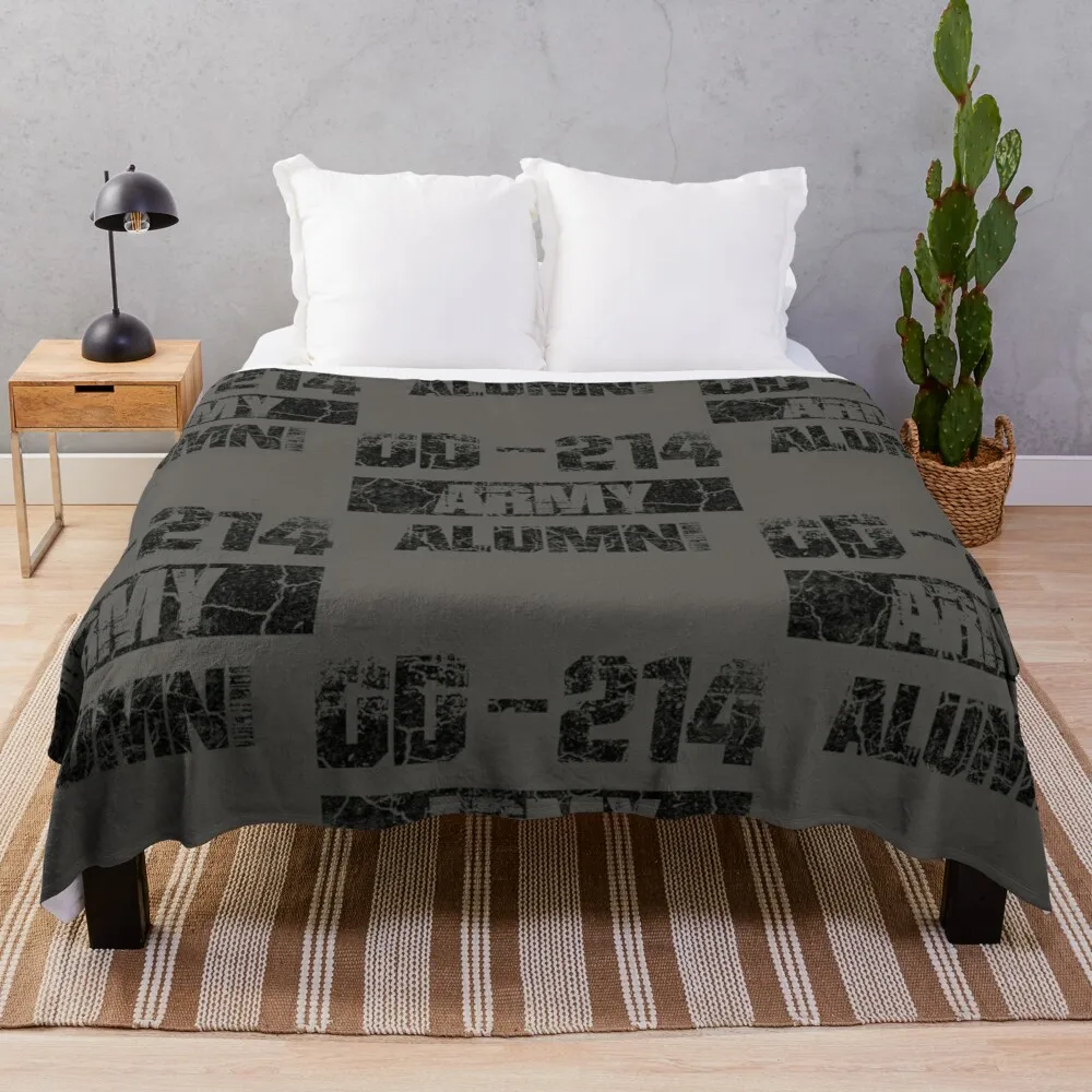 

DD 214 Army AlumniThrow Blanket Luxury St Blanket