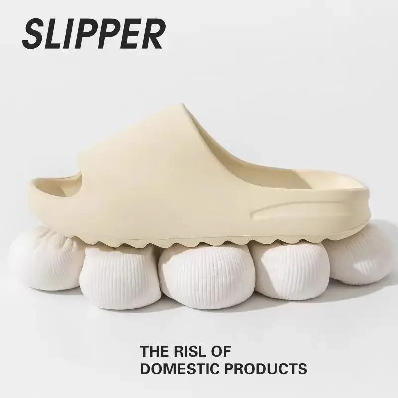 2025 Hot sales Coconut Slippers Cloud Thick-soled Sandals Summer Fashion Soft Bottom Beach Men Slippers Women's SandalsSlides 3