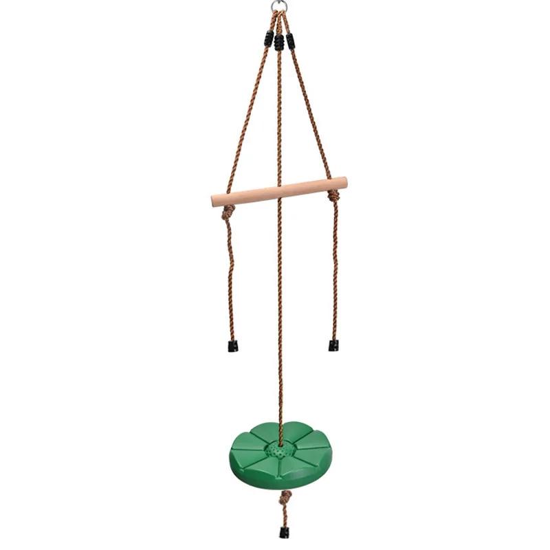 Swing Toy Outdoor Play Equipment Monkey Pole Petal Swing Sunflower Children's Swing Disc Outdoor Indoor Plastic Disc