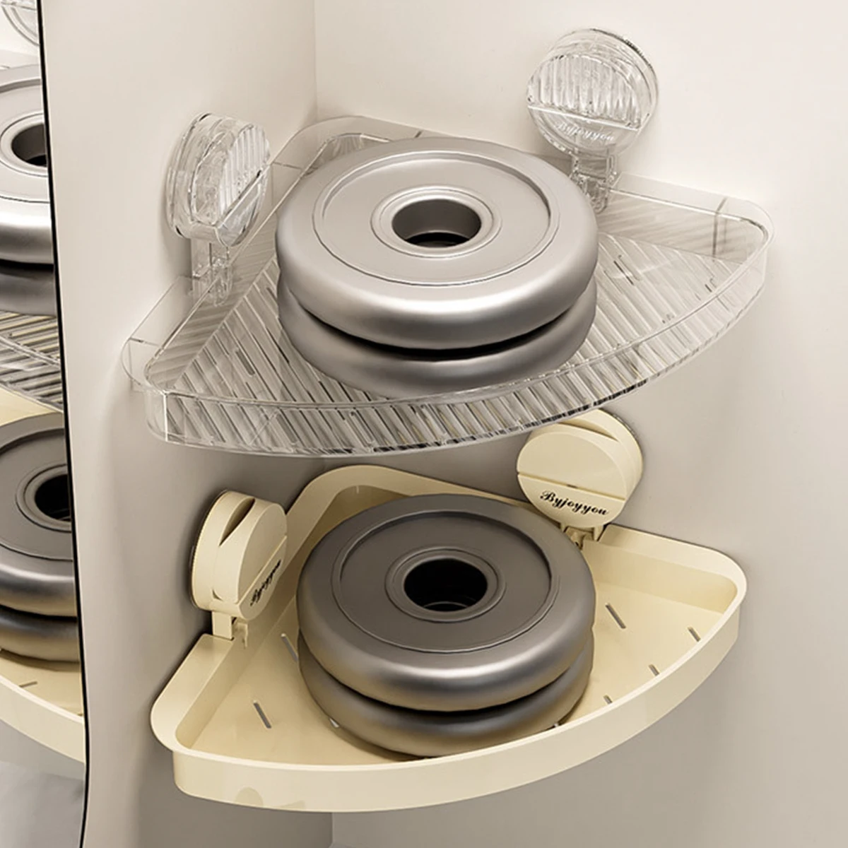 Storage Rack Bathroom Shelf Rack Bathroom Storage Rack Wall Shelf Organizer Wall Shelf Triangle Storage Rack Bathroom Accessories Bathroom Organizer Suction Cup without Punching Corner Shelf Storage Rack
