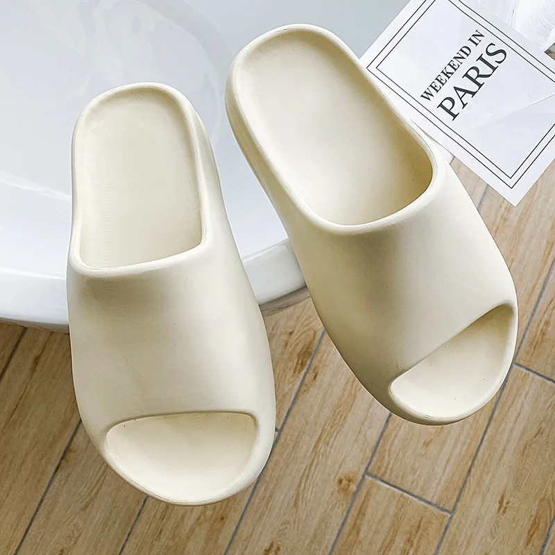 Yeezy Coffeeslide Unisex Outdoor Non-slip Coconut Fiber Slippers Trendy Summer Wear Eva Sole Men's Slippers