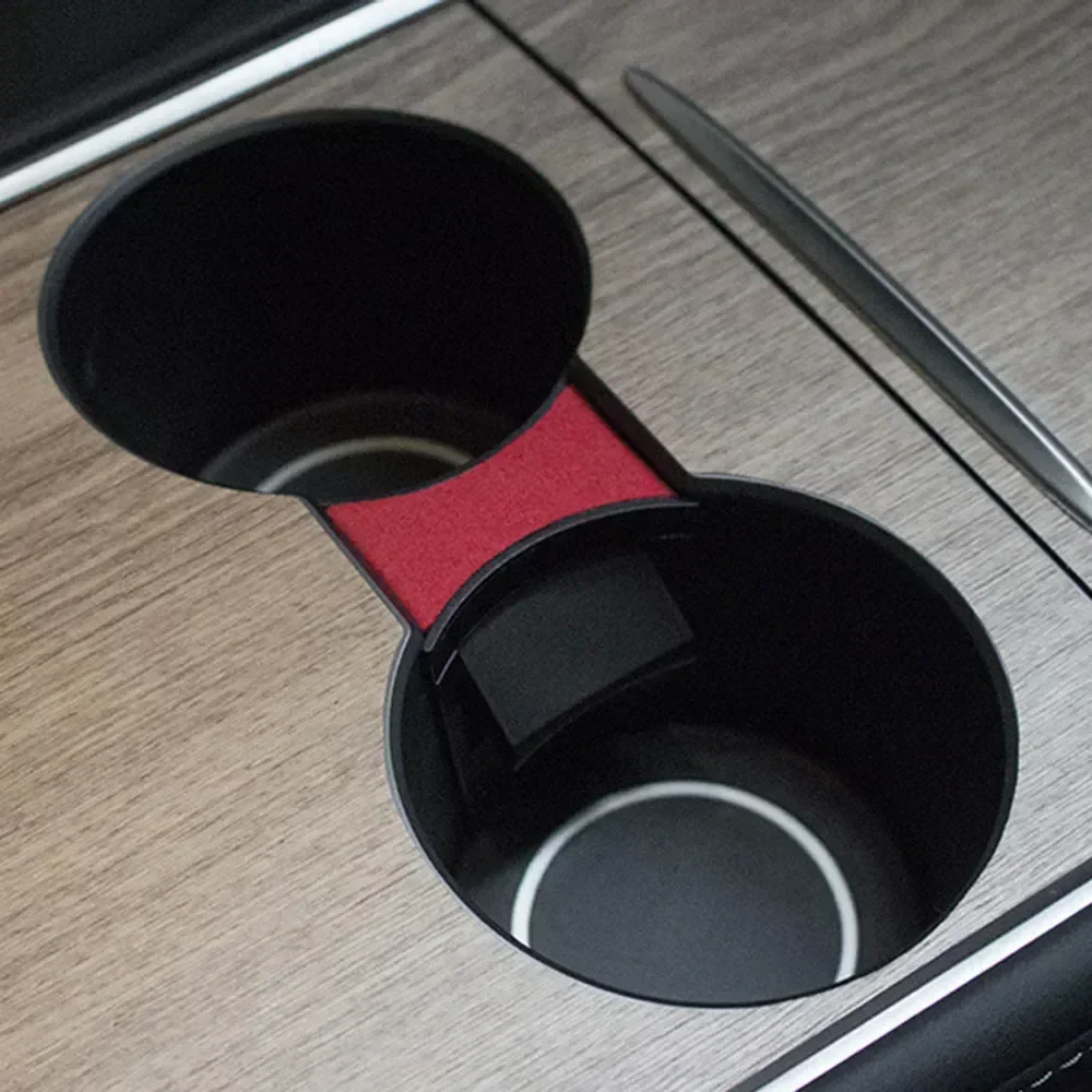 Car Center Console Insert Clip Limiter Beverage Drink Bottle Cup Holder Divider Separator for Tesla Model 3 Y 2021/2022