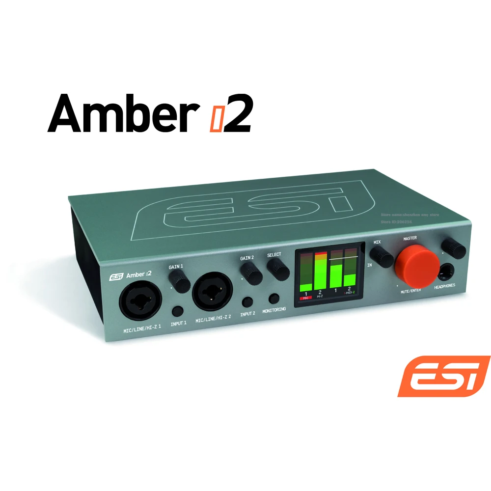 ESI Amber i2 Professional 24-bit / 192kHz 2 in / 2 out USB-C