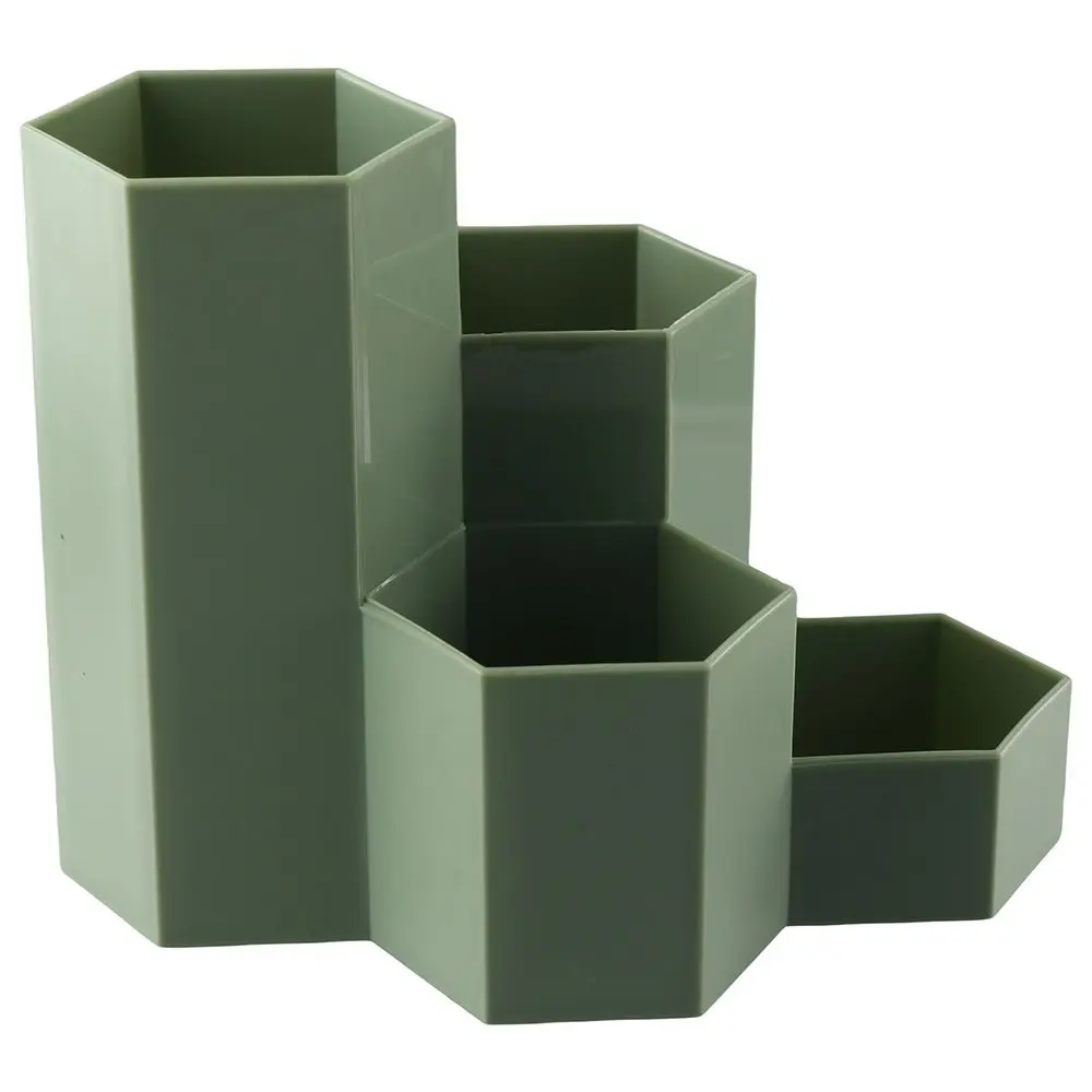 Green Multi-function desk organizer Plastics Cover cute pen holder Makeup storage Office pen holder stationery organizer