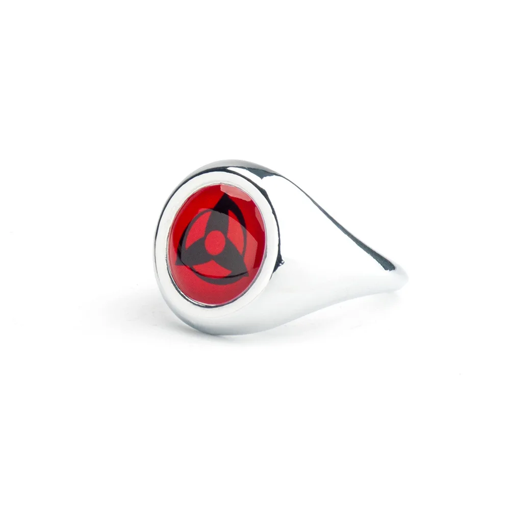 thumbnail image 1 of Anillo de Anime Naruto Akatsuki Itachi, accesorios para cosplay, figura de acción Sharingan, anillo de metal, regalo genial para niños y niños, 1 of 5