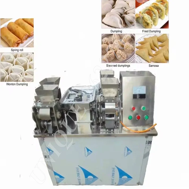 

220V Pastry Automatic Momos Dumpling Gyoza Machine Large Russia Ravioli Tortellini Pierogi Pelmeni Empanada Samosa Making Maker