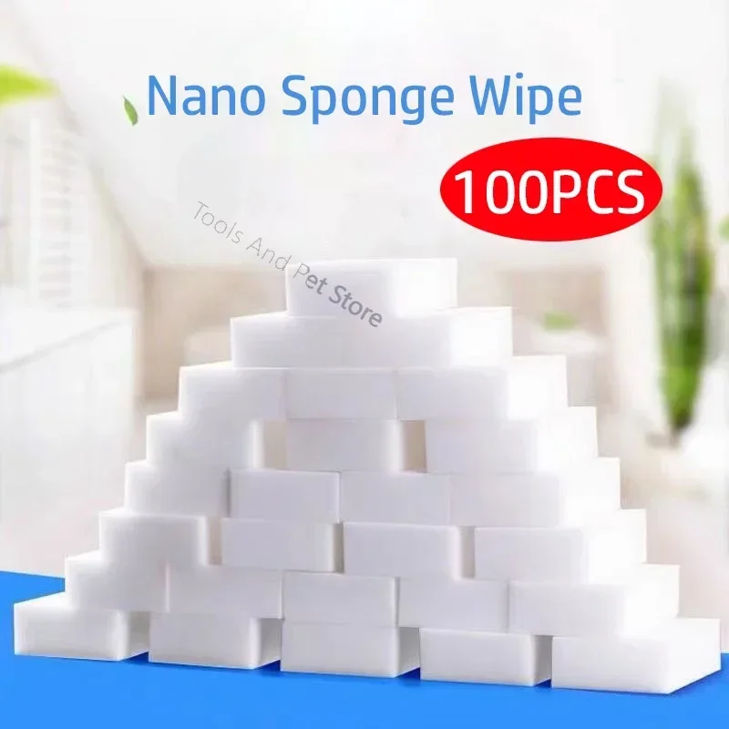 

20/50/100PCS Melamine Sponge Magic Sponge Eraser For Kitchen Office Bathroom Melamine Home Nano Cleaner Cleaning Sponge 10x6x2cm