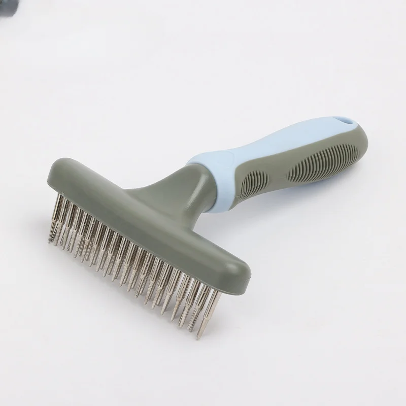 

Dog Comb Open Knot Rake Hair Removal Brush Cat Pet Cleaning Grooming Supplies Double Row Nail