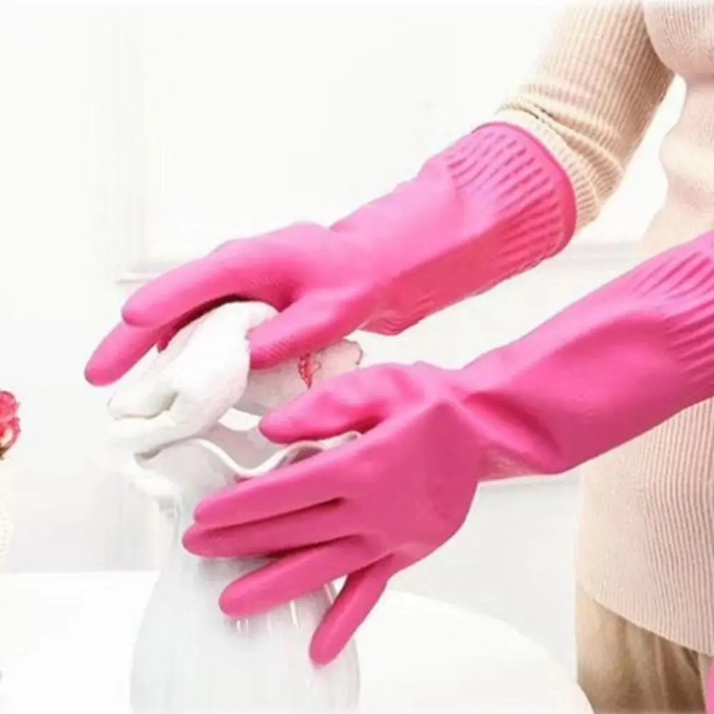 Elastic Durable Repeatable Housework Protective Waterproof Cleaning Tool Household Rubber Gloves Cleaning Gloves