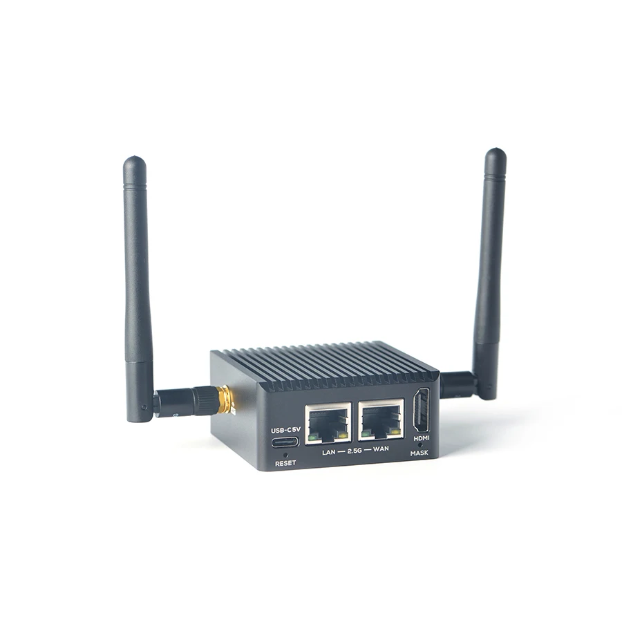 Smartfly Nanopi R5c Openwrt Rockchip Rk3568b2 Dupla 2.5g Ethernet Porto com M.2 Wifi Módulo 4gb Lpddr4x Apoio Friendlywrt - Imagem 2