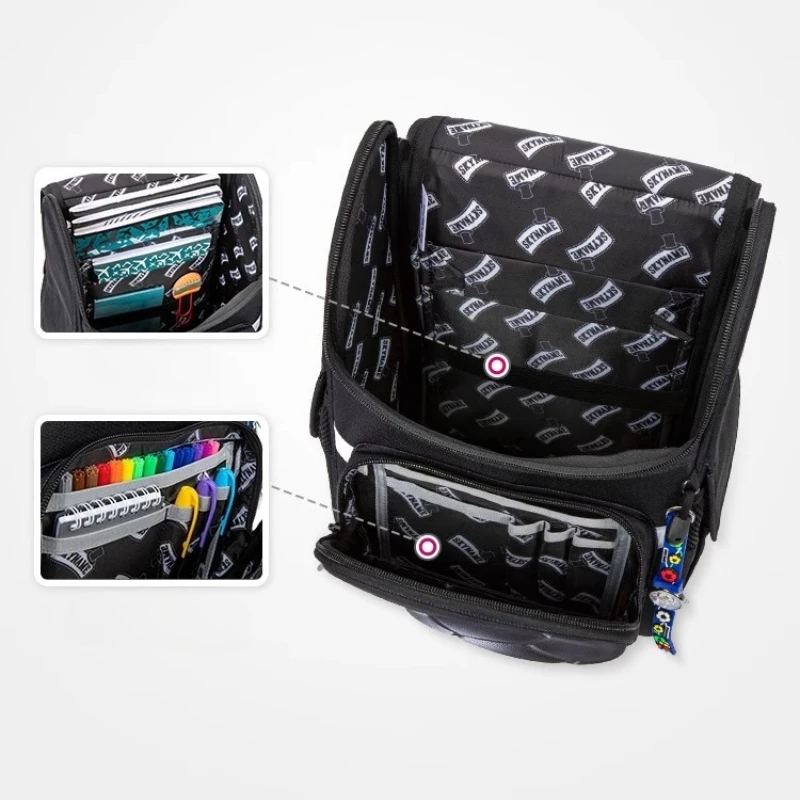 جديد 1-2 الصف العظام على ظهره للبنين الكرتون ثلاثية الأبعاد كرة القدم حقيبة مدرسية للأطفال على ظهره المدرسة الابتدائية حقائب الكتب مقاوم للماء