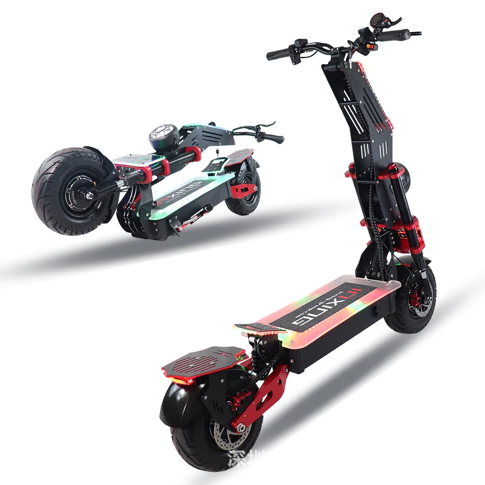 8000w Off-road Double Drive Electric Scooter 60V 13 Inch Foldable