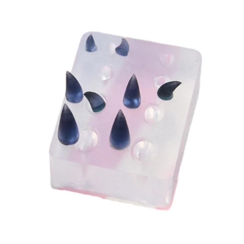 

F42F крошечный размер Рог Дьявола силиконовая форма формы для эпоксидной смолы DIY инструменты для изготовления ювелирных