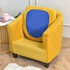 Velvet Chair Covers for Club Armchairs Stretch Sofa Slipcover Removable Couch Cover for Tub Bar Counter Living Room 2pcs/set 4