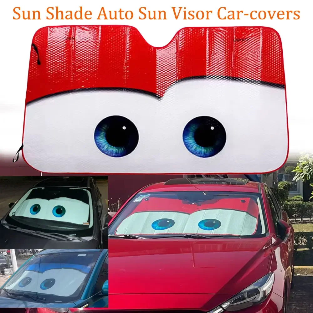 4 Colors Car Solar Protection Eyes Heated Windshield Sunshade Car Window Windscreen Cover Sun Shade Auto Sun Visor Car-covers