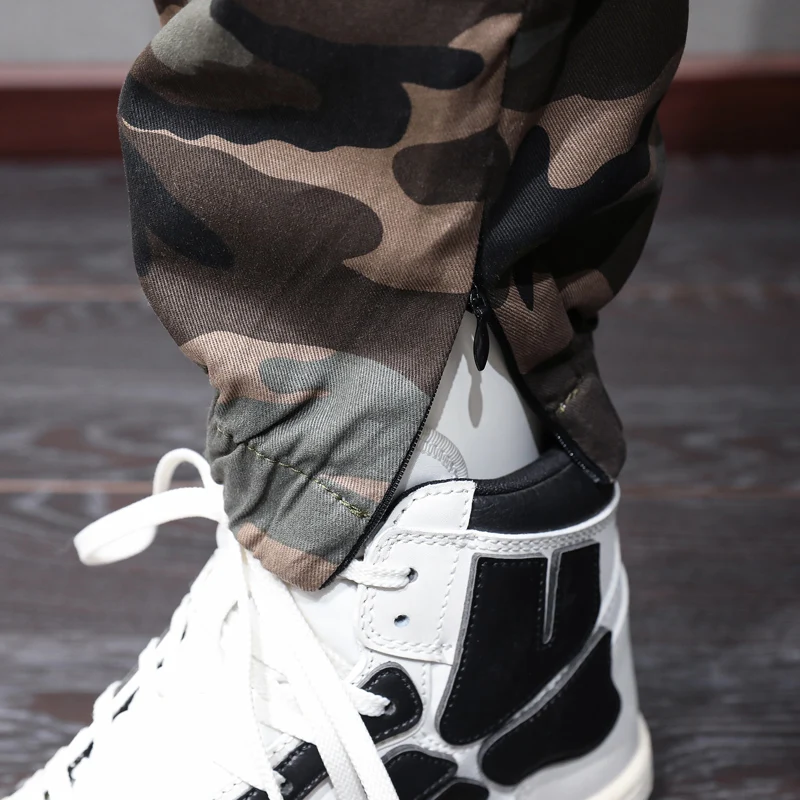 Street Fashion Big Pocket Designer Men Jeans Camouflage Casual Cargo Pants Hombre Hip Hop Joggers Men Loose Trousers